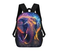sinyumoney Electric Elephant Artwork Zaino Per Bambini Zaino Divertente E Alla Moda Borsa Per Libri Per Ragazzi E Adolescenti Borse Scolastiche Stampate in 3D Per Ragazzi 17inch