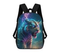 sinyumoney Electric Tiger Roar -1 Zaino Per La Scuola Stampato in 3D Borsa Scolastica Per Ragazzi E Ragazze Zaino Per Bambini Zaino Da Viaggio 17inch