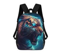 sinyumoney Electric Tiger Roar -4 Zaino Scolastico Zaino Per Bambini Borsa Scolastica Di Grande Capacità Zaino Per Bambini Per La Scuola Zaino 3D Borsa Per Libri Regali Per Bambini 17inch