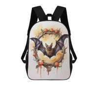 sinyumoney Elegant Bat in Watercolor Zaini Stampati in 3D, Borsa Scolastica Casual Per Bambini, Borsa Scolastica Alla Moda Per Ragazzi, Studenti Delle Scuole Medie 17inch