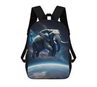 sinyumoney Elephant Flying Zaini Per Bambini, Zaini Scolastici Personalizzati 3D Per Ragazzi E Ragazze, Zaini Scolastici Grandi, Zaini Casual Da Giorno 17inch