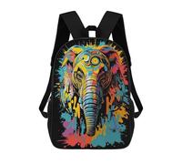 sinyumoney Elephant Head Graffiti Zaini Stampati in 3D Per Bambini, Zaini Scolastici, Borse Scolastiche, Zaini Alla Moda Per Ragazzi, Studenti Delle Scuole Elementari E Medie 17inch