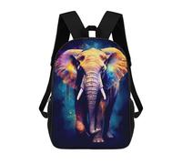 sinyumoney Elephant Painting Zaino Scolastico Per Bambini Stampato in 3D, Zaini Da Viaggio Ad Alta Capacità, Borse Per Libri, Zaini Scolastici Per Bambini 17inch