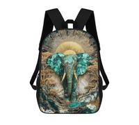 sinyumoney Emerald Dawn Majesty Kintsugi Art Zaino Scolastico Zaino Per Bambini Borsa Scolastica Di Grande Capacità Zaino Per Bambini Per La Scuola Zaino 3D Borsa Per Libri Regali Per Bambini 17inch