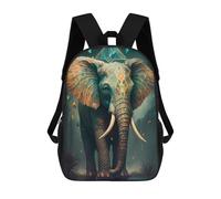 sinyumoney Enchanted Elephant Majesty Zaino Per Bambini, Zaino Scolastico Per Bambini, Zaini Scolastici Stampati in 3D Per Ragazzi E Studenti Adolescenti 17inch
