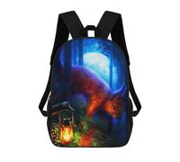 sinyumoney Enchanted Forest Encounter -2 Zaino Scolastico, Zaino Per Libri, Zaini Per Bambini Stampati in 3D, Zaini Per Bambini, Zaini Scolastici Per Bambini, Zaini Da Viaggio 17inch