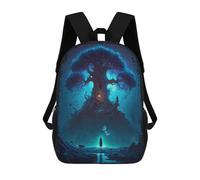 sinyumoney Enchanted Forest Gateway Zaino, Borsa Scolastica Stampata in 3D, Borsa Per Il Pranzo Scolastico, Zaino Da Viaggio, Zaino Per Amici, Zaino Scolastico Per Ragazze E Ragazzi 17inch