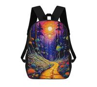 sinyumoney Enchanted Forest Pathway -13 Zaini Stampati in 3D Per Bambini, Zaini Scolastici, Borse Scolastiche, Zaini Alla Moda Per Ragazzi, Studenti Delle Scuole Elementari E Medie 17inch