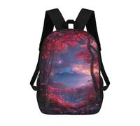 sinyumoney Enchanted Forest with Mountain View Zaino Scolastico Impermeabile, Zaino Da Viaggio, Borsa Per Computer Per Uomo, Donna E Ragazzi Adolescenti 17inch