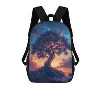 sinyumoney Enchanted Glowing Tree Landscape Zaino Scolastico Secondario Casual Da Viaggio Borse Per La Scuola Superiore Per Campeggio Avventure All'aperto E Viaggi Quotidiani 17inch