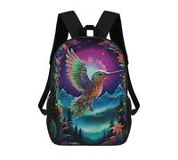 sinyumoney Enchanted Hummingbird Flight -2 Zaino Per La Scuola Stampato in 3D Borsa Scolastica Per Ragazzi E Ragazze Zaino Per Bambini Zaino Da Viaggio 17inch