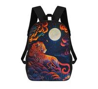 sinyumoney Enchanted Lion Moonlit Night -1 Zaini Per Bambini Zaino Scolastico Zaino Stampato in 3D Per Bambini Zaini Da Viaggio Borse Per Libri Borsa Scolastica Per Bambini 17inch