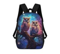 sinyumoney Enchanted Night Owls Zaino Stampato Per Bambini, Borsa Da Viaggio Per Adulti E Bambini 17inch