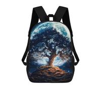 sinyumoney Enchanted Tree Under A Giant Moon Zaino Scolastico Per Bambini, Zaino Casual Da Viaggio Per Ragazzi E Ragazze, Zaino Da Giorno Di Grande Capacità 17inch