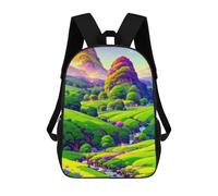 sinyumoney Enchanted Valley Landscape Zaino Scolastico Alla Moda Per Studenti, Adatto A Ragazzi E Ragazze, Ideale Per Viaggi All'aperto E Attività Ricreative. 17inch