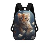 sinyumoney Enchanted Witch Portrait Zaino Stampato Per Bambini, Borsa Da Viaggio Per Adulti E Bambini, Sottobicchiere Tiger Cub Serenity, 17"