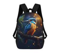sinyumoney Epic Rainy Kingfisher Zaini, Zaino Per Bambini, Borsa Scolastica Per Studenti, Zaini Da Viaggio Stampati in 3D, Zaino Accessorio Moda, Zaini Impermeabili Per Bambini 17inch