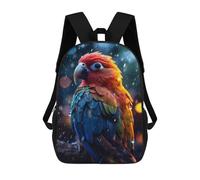sinyumoney Epic Rainy Lovebird Zaino Scolastico Per Bambini, Borsa Scolastica Stampata in 3D Per Ragazzi, Studenti Delle Scuole Elementari E Medie 17inch