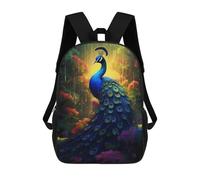 sinyumoney Epic Rainy Peacock Zaini Casual Per Bambini, Borse Scolastiche Per Ragazzi E Ragazze, Zaini Per Libri, Zaini 17inch
