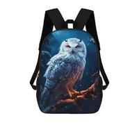 sinyumoney Epic Snowy Snow Owl Zaino Per La Scuola Stampato in 3D Borsa Scolastica Per Ragazzi E Ragazze Zaino Per Bambini Zaino Da Viaggio 17inch