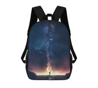 sinyumoney Epic Sunset Violinist Zaino Scolastico Stampato in 3D, Borse Scolastiche Per Ragazzi E Ragazze, Zaino Per Laptop Per Bambini/studenti/adulti 17inch