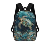 sinyumoney Eternal Tidekeeper Kintsugi Art Zaini Scolastici Per Bambini Stampati in 3D, Zaini Casual Per La Scuola, Zaini Da Viaggio Ad Alta Capacità Per Bambini 17inch