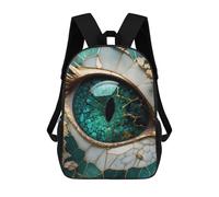 sinyumoney Ethereal Eye Artwork Zaino Scolastico Per Bambini Alla Moda Casual Zaini Per Bambini Stampati in 3D Borse Scolastiche Per Ragazzi Zaino Grande 17inch