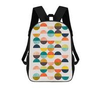 sinyumoney Expressive Forms 7 Zaino Per Bambini, Borsa Scolastica Per Ragazzi E Adolescenti, Regalo, Zaino Da Viaggio, Zaino Scolastico, Borsa Per Libri 17inch