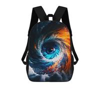 sinyumoney Eye of The Storm Zaino Scolastico Per Bambini Stampato in 3D, Zaini Da Viaggio Ad Alta Capacità, Borse Per Libri, Zaini Scolastici Per Bambini 17inch