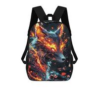 sinyumoney Fairy Neon Fox Zaino Per La Scuola Stampato in 3D Borsa Scolastica Per Ragazzi E Ragazze Zaino Per Bambini Zaino Da Viaggio 17inch