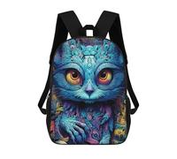 sinyumoney Fantasy Creature PortraitZaino Scolastico Per Bambini, Zaini Stampati in 3D, Zaini Alla Moda Per La Scuola Elementare E Media Per Ragazzi. 17inch