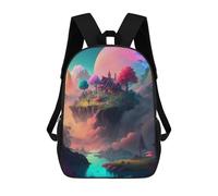 sinyumoney Fantasy Floating Island Zaino, Zaino Per Bambini, Borsa Scolastica Per Studenti, Zaino Per Libri, Borsa Scolastica Stampata in 3D Per Ragazzi E Ragazze 17inch