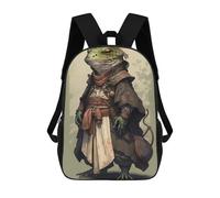 sinyumoney Fantasy Frog Adventurer Zaino Per Bambini, Zaino Scolastico Per Bambini, Zaini Scolastici Stampati in 3D Per Ragazzi E Studenti Adolescenti 17inch