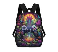 sinyumoney Fantasy Game Controller Artwork -11 Zaino Scolastico Stampato in 3D, Borse Scolastiche Per Ragazzi E Ragazze, Zaino Per Laptop Per Bambini/studenti/adulti 17inch