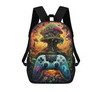 sinyumoney Fantasy Game Controller Artwork -2 Zaino Scolastico Per Bambini, Zaino Casual Da Viaggio Per Ragazzi E Ragazze, Zaino Da Giorno Di Grande Capacità 17inch