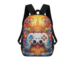 sinyumoney Fantasy Game Controller Artwork Zaino Scolastico Per Bambini, Zaino Casual Da Viaggio Per Ragazzi E Ragazze, Zaino Da Giorno Di Grande Capacità 17inch
