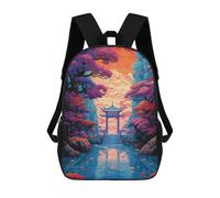 sinyumoney Fantasy Landscape 57Zaino Scolastico Per Bambini, Zaini Stampati in 3D, Zaini Alla Moda Per La Scuola Elementare E Media Per Ragazzi. 17inch