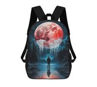 sinyumoney Fantasy on The Lake Zaino Scolastico Per Bambini, Zaino Casual Da Viaggio Per Ragazzi E Ragazze, Zaino Da Giorno Di Grande Capacità 17inch