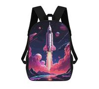 sinyumoney Fantasy Rocket Space Zaino Per Ragazzi, Studenti Adolescenti, Zainetti Per Ragazze, Borse Per Bambini, Scuola Elementare, Scuola Media, Borsa Per Libri 17inch