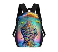 sinyumoney Fantasy Tree House Zaino Scolastico Alla Moda Per Studenti, Adatto A Ragazzi E Ragazze, Ideale Per Viaggi All'aperto E Attività Ricreative. 17inch