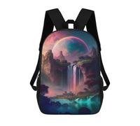 sinyumoney Fantasy Waterfall Landscape Zaini Per Bambini Zaino Scolastico Borsa Scolastica Stampata in 3D Borsa Scolastica Per Ragazzi Studenti Delle Scuole Elementari E Medie 17inch