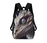sinyumoney Fantasy White Dragon Zaino Bambino Ragazza 3D, Borsa Da Scuola, Zaino Per Bambini Bambini, Zaino Casuale, Borsa Per Libri Alla Moda, Fantasy White Dragon, 17"