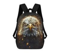 sinyumoney Fierce Glowing Eagle Zaino Scolastico Zaino Per Bambini Borsa Scolastica Di Grande Capacità Zaino Per Bambini Per La Scuola Zaino 3D Borsa Per Libri Regali Per Bambini 17inch