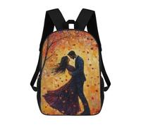 sinyumoney First Love in Autumn Zaino Scolastico Alla Moda Per Studenti, Adatto A Ragazzi E Ragazze, Ideale Per Viaggi All'aperto E Attività Ricreative. 17inch