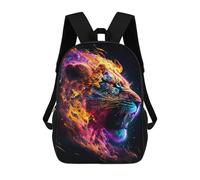 sinyumoney Flaming Tiger Artwork -15 Zaino, Zaino Per Bambini, Borsa Scolastica Per Studenti, Zaino Per Libri, Borsa Scolastica Stampata in 3D Per Ragazzi E Ragazze 17inch