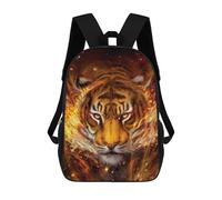 sinyumoney Flaming Tiger Artwork -7 Zaino, Borsa Scolastica Stampata in 3D, Borsa Per Il Pranzo Scolastico, Zaino Da Viaggio, Zaino Per Amici, Zaino Scolastico Per Ragazze E Ragazzi 17inch