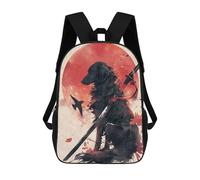 sinyumoney FlatCoated Retriever Water Zaino Per Bambini Alla Moda E Divertente, Zaino Per Ragazzi E Adolescenti, Borsa Da Scuola Stampa 3D Per Ragazzi, Flatcoated Retriever Japan, 17"