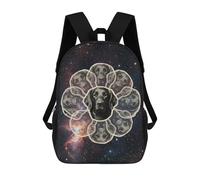 sinyumoney FlatCoated Retriever Water Zaino Per Bambini Alla Moda E Divertente, Zaino Per Ragazzi E Adolescenti, Borsa Da Scuola Stampa 3D Per Ragazzi, Cosmic Flat-Coated Retriever, 17"