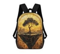 sinyumoney Floating Tree And Mountain Zaino Scolastico Stampato in 3D, Borse Scolastiche Per Ragazzi E Ragazze, Zaino Per Laptop Per Bambini/studenti/adulti 17inch