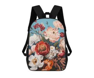 sinyumoney Floral Harmony in Bloom Zaini Stampati in 3D Per Bambini, Zaini Scolastici, Borse Scolastiche, Zaini Alla Moda Per Ragazzi, Studenti Delle Scuole Elementari E Medie 17inch